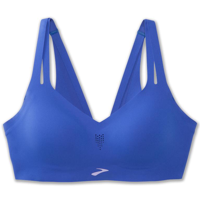 Brooks Dare Strappy - Womens Sports Running Bra - Bluetiful (82130LKHS)